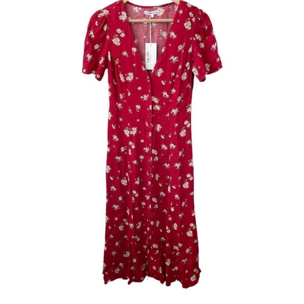 Reformation Locklin Cassia Midi Dress
